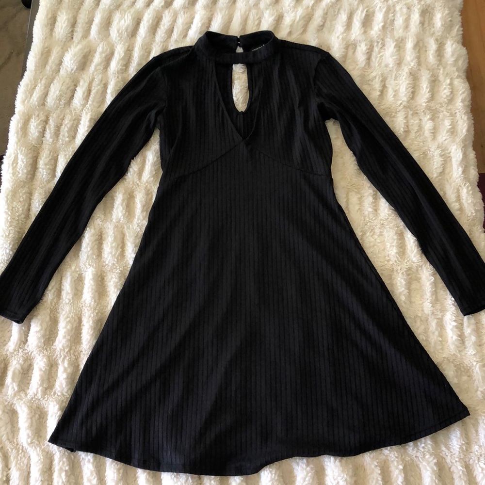 Black Long-sleeve Kendall+Kylie Dress